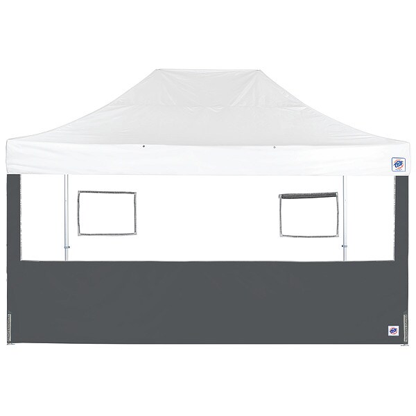E-Z Up Food Booth Sidewall, Gray, 15 ft W, 15 ft H - SW3FB15FXTMC2WSG