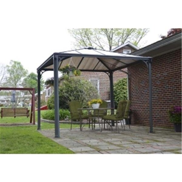 Palram Palram - Canopia HG9150 Palermo 3000 Gazebo - 10 x 10 ft. - Gray/Bronze - HG9150