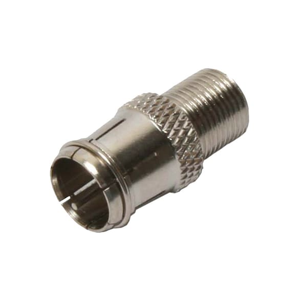 Quest Technology International F Intra-Adapter, 75 Ohm - F (F) To Push-On F (M) - CAD-1090