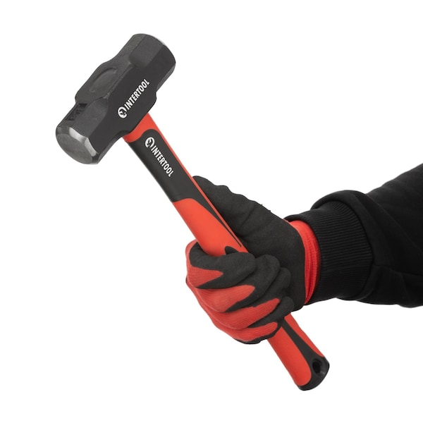 Intertool 4 lbs. Drilling Hammer, 13 in. Fiberglass Handle - HT08-0242