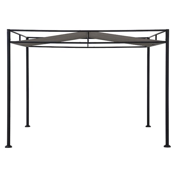 Sunjoy 10 ft x 10 ft Darkeford Metal pergola Black - A106024803