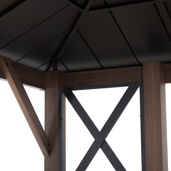 Sunjoy 13 ft. x 15 ft. Oasis Ridgewood Hardtop Gazebo - A102016300