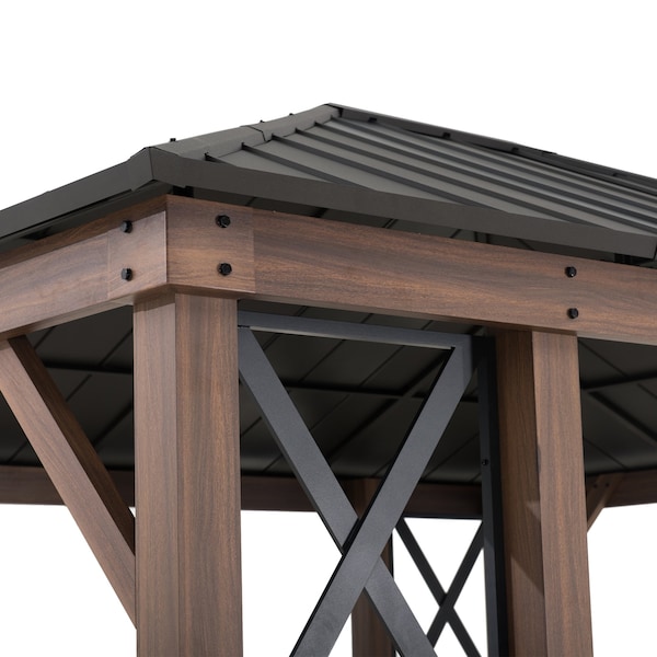 Sunjoy 13 ft. x 15 ft. Oasis Ridgewood Hardtop Gazebo - A102016300