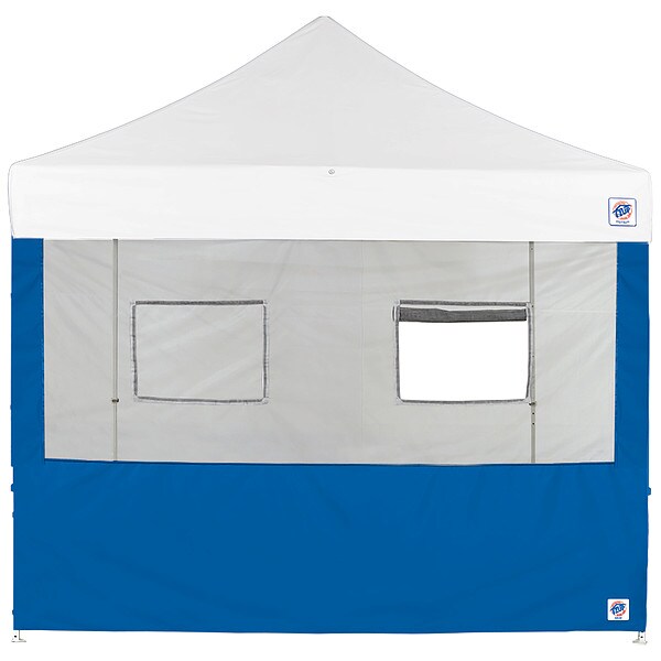 E-Z Up Food Booth Sidewall, Blue, 10 ft W, 10 ft H - SW3FB10FXTRB