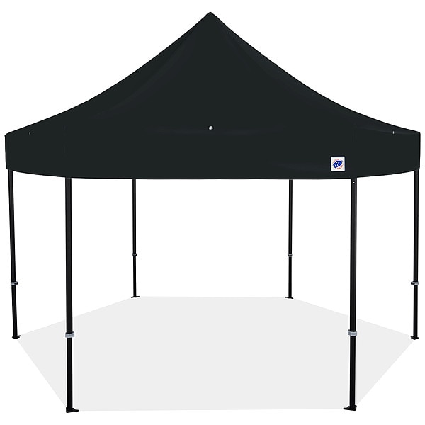 E-Z Up Shelter, Black, 15 ft W, 15 ft L - HB3ALU15KFBKTBK