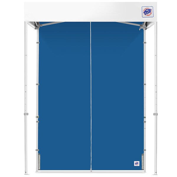 E-Z Up Middle Zipper Sidewall, Blue, 5 ft H - SWM5TCRB