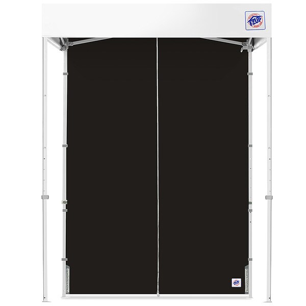 E-Z Up Middle Zipper Sidewall, Black, 5 ft H - SWM5TCBK