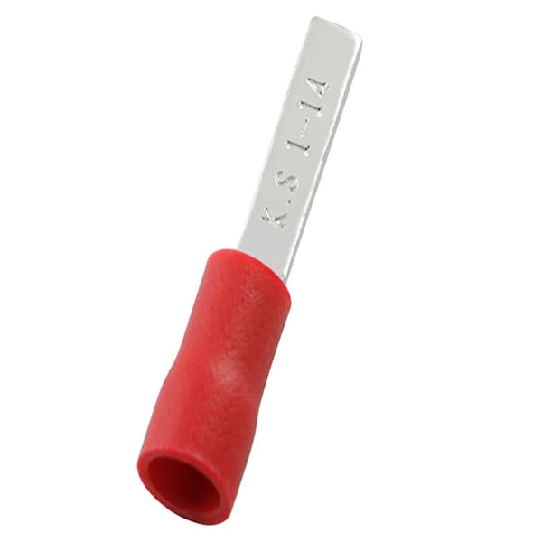 Panduit Blade Terminal, Vyl, Insul, 22, 16 Awg, PK25 - EDV18-87MB-Q