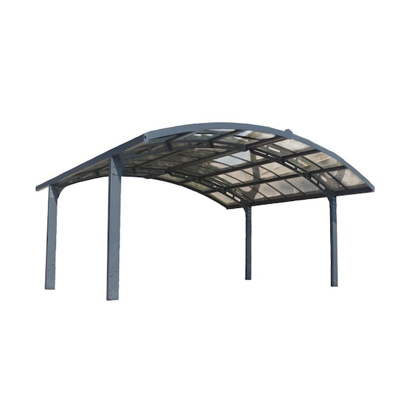 Palram - Canopia  Arizona Double Breeze Arch Carport - Gray - 19 x 16 x 9 in. - HG9104
