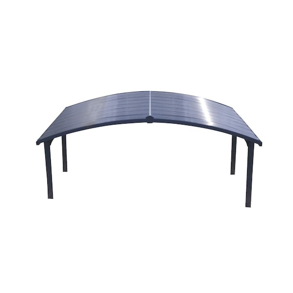 Palram - Canopia  Arizona Double Wave Arch Carport - Gray - 19 x 16 x 9 in. - HG9103
