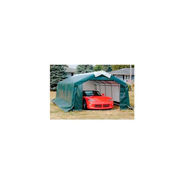 Clearspan Storage Master Garage 11'4"'W x 8'H x 20'L House Style Tan - PB01100R4T