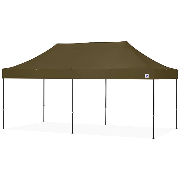 E-Z Up Portable Shelter, Green, 10 ft W, 20 ft L - EC3STL20KFBKTMCOD