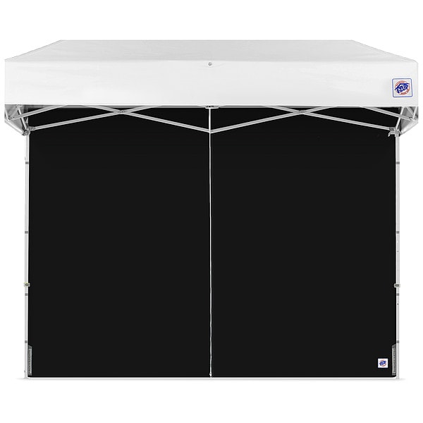 E-Z Up Middle Zipper Sidewall, Black, 8 ft H - SWP3FXTM8BK