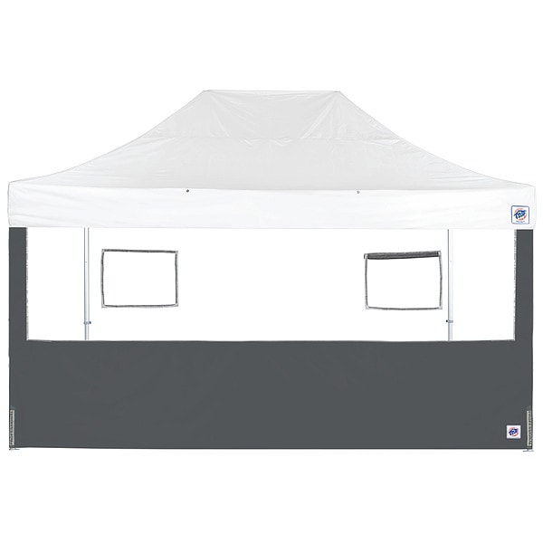 E-Z Up Food Booth Sidewall, Gray, 15 ft W, 15 ft H - SW3FB15FXTSG
