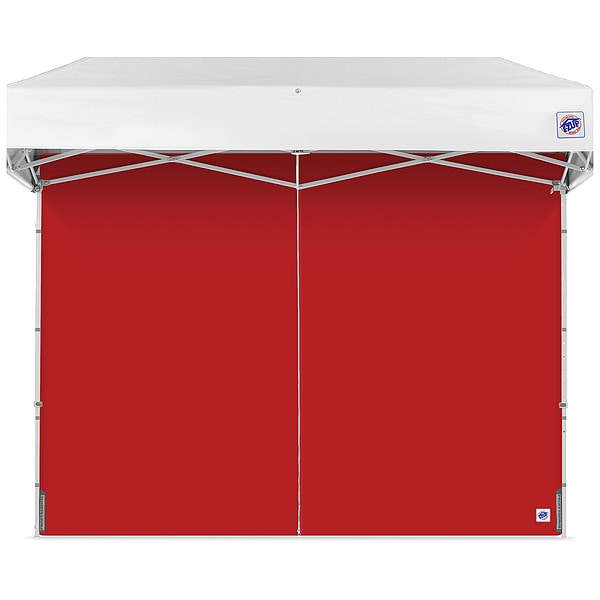 E-Z Up Middle Zipper Sidewall, Red, 8 ft W, 8 ft H - SWP3FXTM8RD