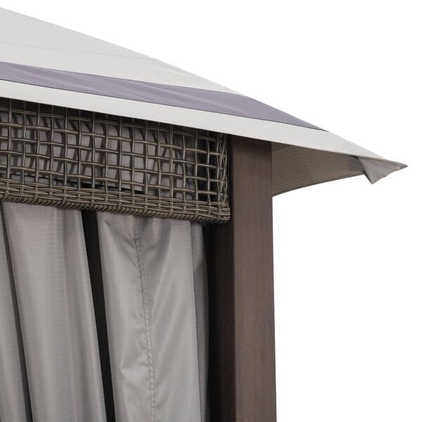 Sunjoy Fiona 11 ft x 13 ft 2-tier Gazebo - A101013005