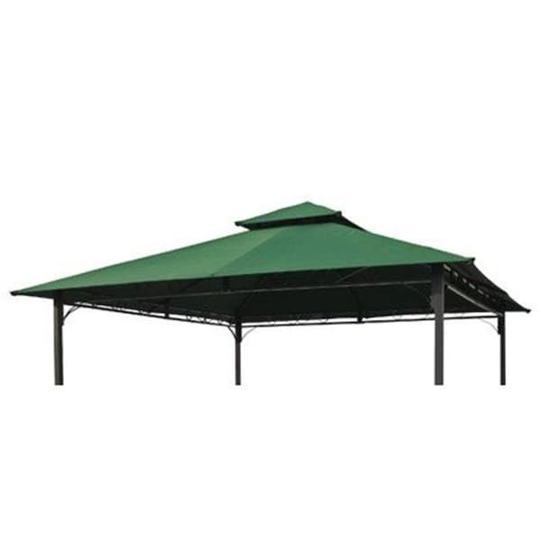International Caravan International Caravan YF-3136B-CNP- FG 10 ft. Gazebo Canopy St. Kitts Replacement Top; Dark Green - YF-3136B-CNP- FG