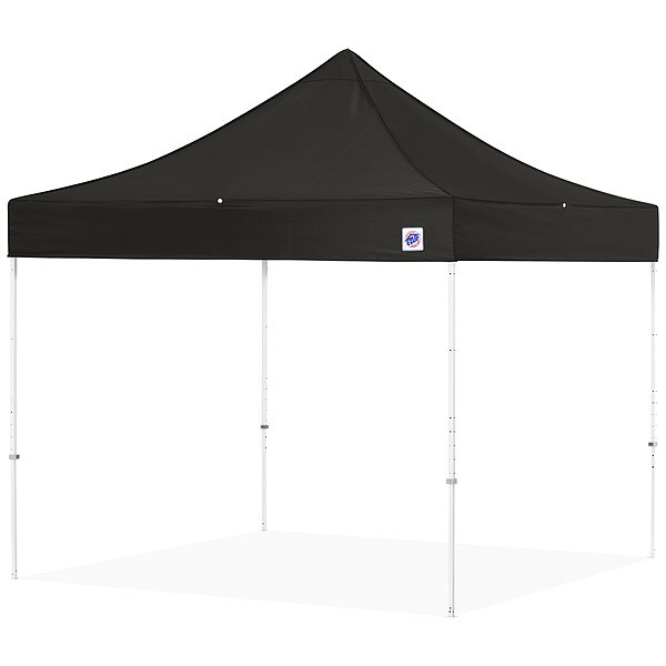 E-Z Up Portable Shelter, Black, 10 ft W, 10 ft L - EC3STL10KFGYTMCBK
