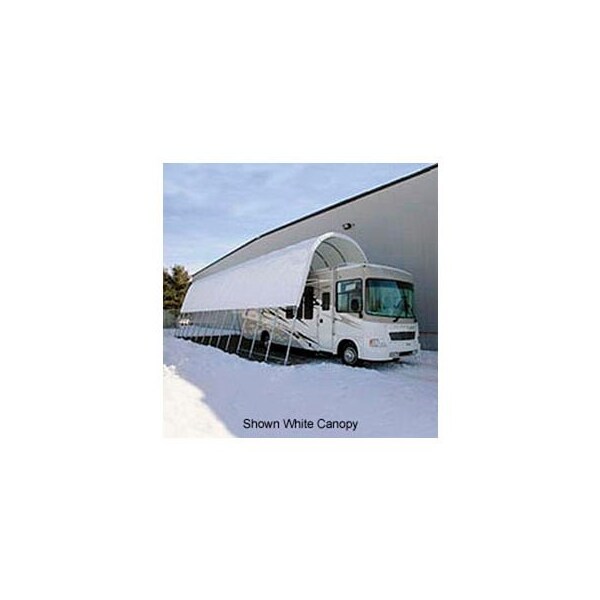 Clearspan Open Garage 18'W x 16'H x 52'L Green - PB02910R4N