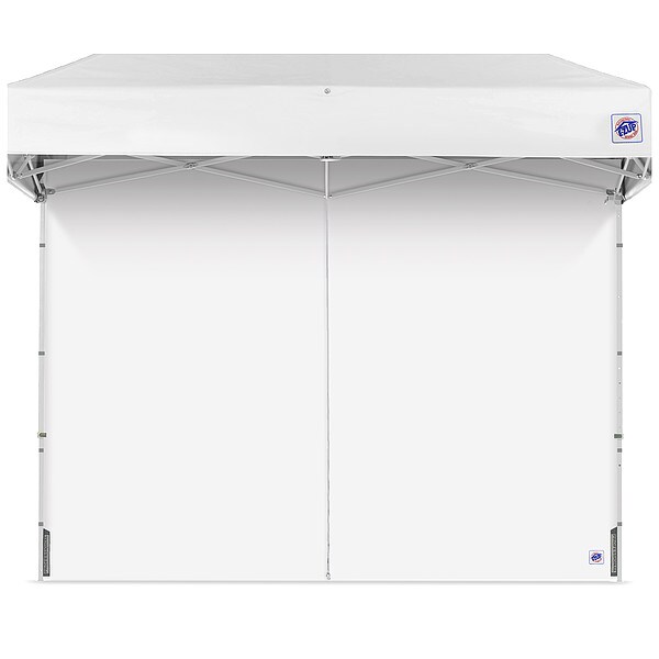 E-Z Up Middle Zipper Sidewall, White, 8 ft H - SWP3FXTM8WH
