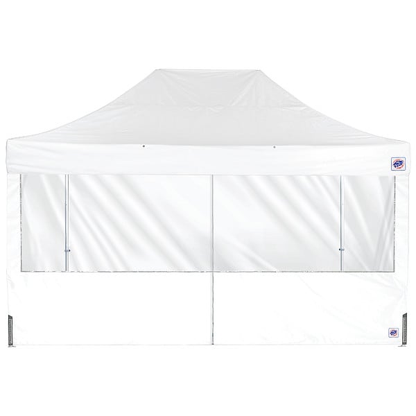 E-Z Up Panorama Middle Zipper Sidewall, White - SW3PM15FXTWH