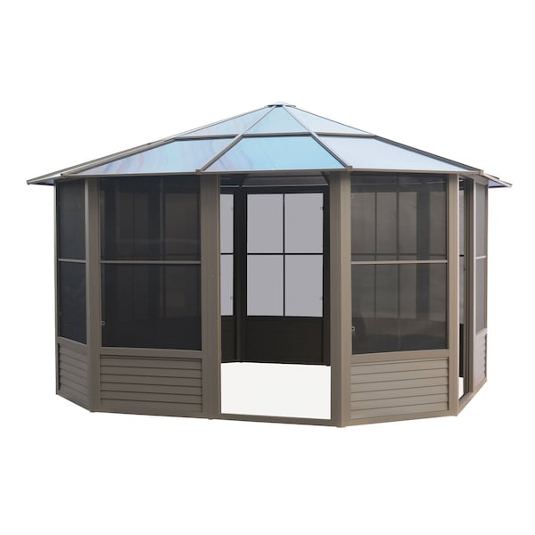 Gazebo Penguin Florence Solarium 12x12 Polycarbonate Roof - 41212-12