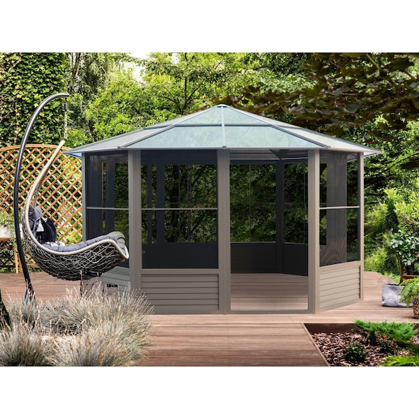 Gazebo Penguin Florence Solarium 12x12 Polycarbonate Roof - 41212-12