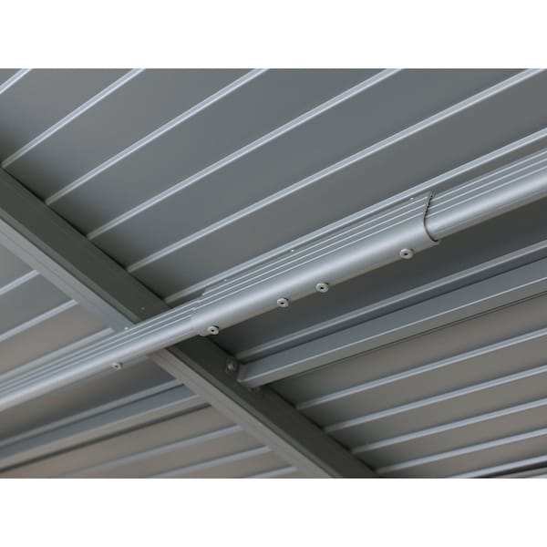 Gazebo Penguin Florence Wall Mounted Solarium 8x12 Metal Roof - W1207MR-32