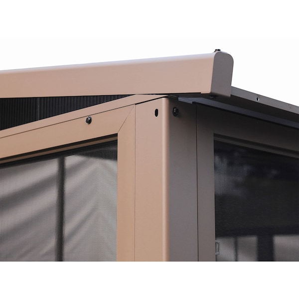 Gazebo Penguin Florence Wall Mounted Solarium 10x16 Metal Roof - W1610MR-12