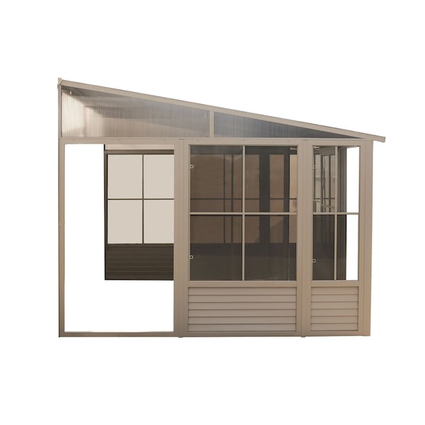 Gazebo Penguin Florence Wall Mounted Solarium 10x16 Metal Roof - W1610MR-12