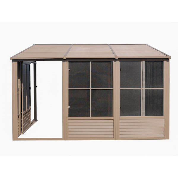 Gazebo Penguin Florence Wall Mounted Solarium 10x16 Metal Roof - W1610MR-12