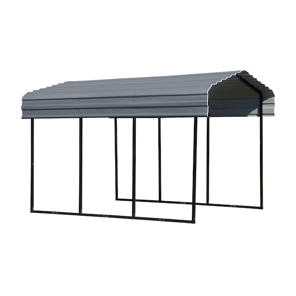 Arrow Storage Products Carport, 10 ft. x 15 ft. x 9 ft. Charcoal - CPHC101509