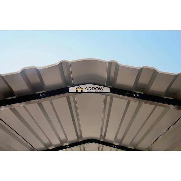 Arrow Storage Products Carport, 12 ft. x 24 ft. x 9 ft. Charcoal - CPHC122409