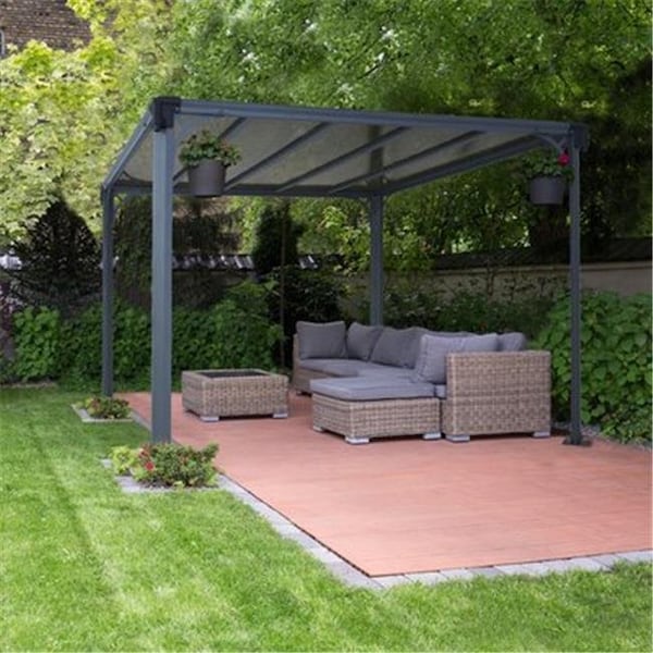 Palram Palram - Canopia HG9172 Milano 3000 Gazebo - 10 x 10 ft. - Gray/Bronze - HG9172