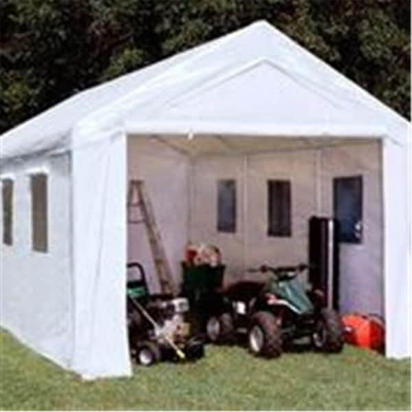 Perfectpatio 10 x 20 ft. Hercules Snow Load with Enclosure Kit - 8 Leg Canopy, White - PE440344