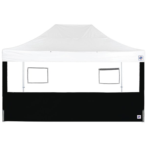 E-Z Up Food Booth Sidewall, Black, 15 ft H - SW3FB15FXTBK