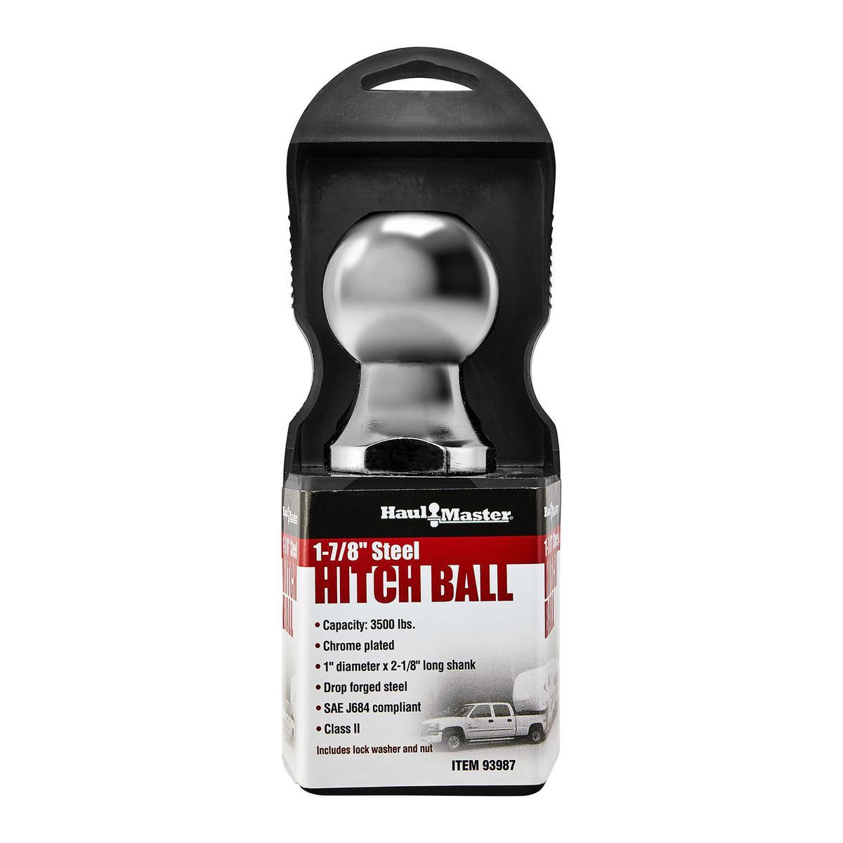 Gancho de bola de acero de 1-7/8 pulgadas x 1 pulgada de Haul-Master - 93987.