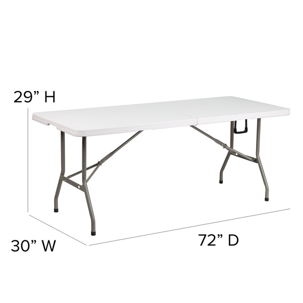 Flash Furniture Blue Canopy Tent, Folding Table and 4 Chair Set - JJ-GZ10PKG183Z-4LEL3-BLWH-GG