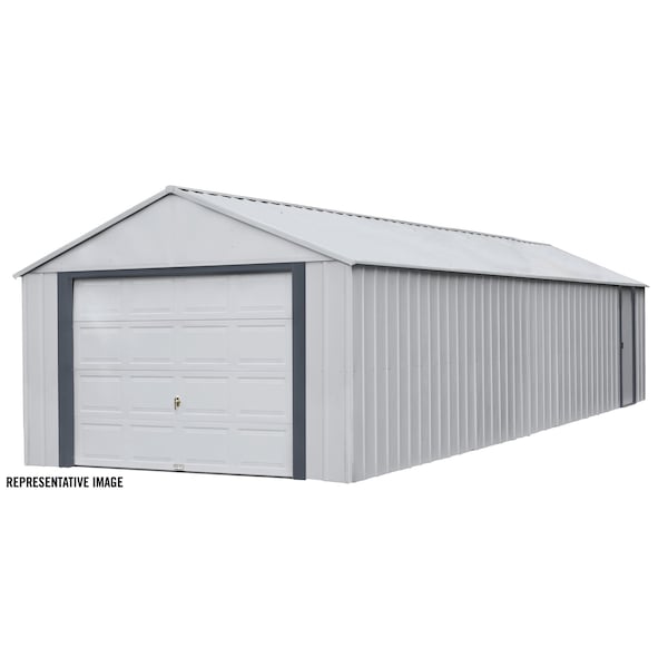 Arrow Storage Products Arrow Garage, 14x31, Flute Grey and Anthracite - BGR1431FG