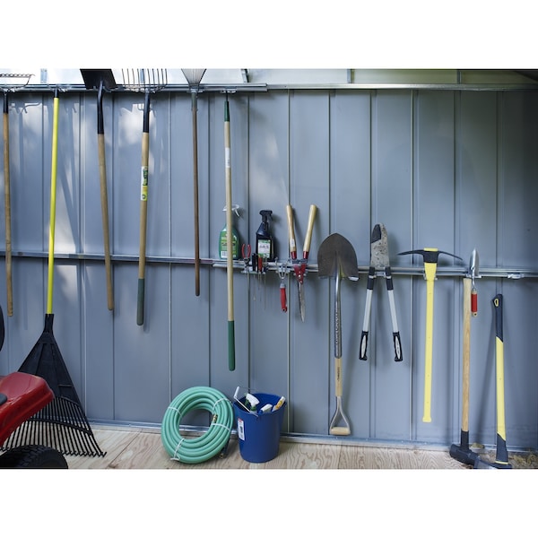 Arrow Storage Products Arrow Garage, 12x31, Flute Grey and Anthracite - BGR1231FG