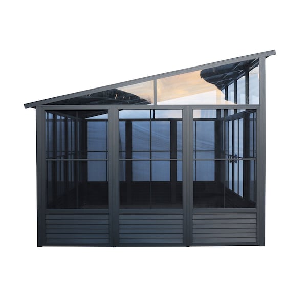Gazebo Penguin Narvik Solarium Metal Roof 12x15 with bottom decorative panels - M1215-42
