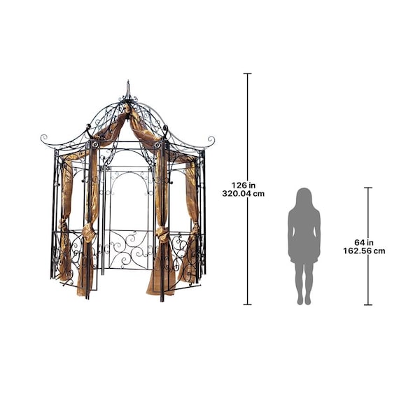 Design Toscano The Amelie Architectural Steel Garden Gazebo - FZ397