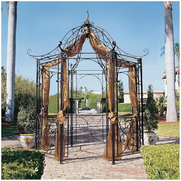 Design Toscano The Amelie Architectural Steel Garden Gazebo - FZ397