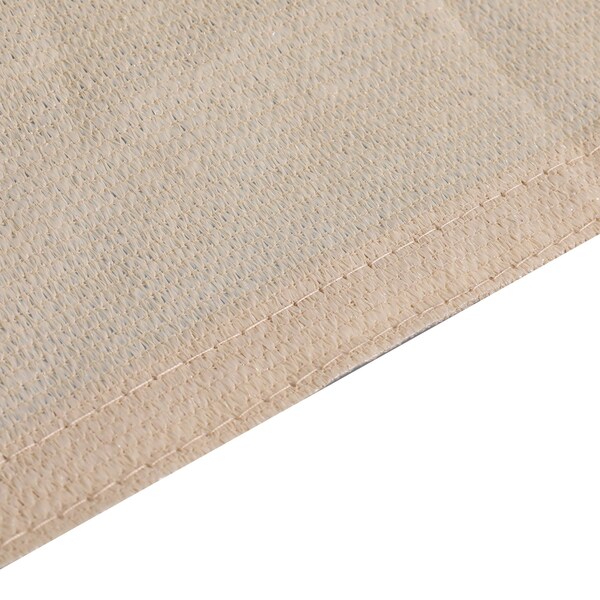 Flash Furniture Palmetto 12ft Triangle Sun Sail Shade Canopy with Included Nylon Attachment Ropes in Sand - GM-WL-SS22003-1-SAND-GG