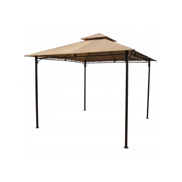 International Caravan Square Vented Canopy Gazebo, Khaki - YF-3136B-KH
