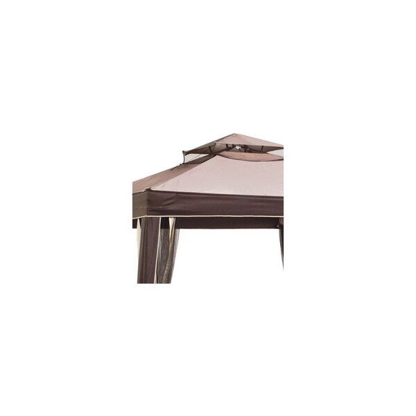 Four Seasons Courtyard Weist Gazebo With Canopy & Netting, 10 x 10-Ft. Gray - A101000600