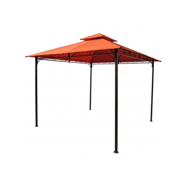 International Caravan Square Vented Canopy Gazebo, Terra Cotta - YF-3136B-TC
