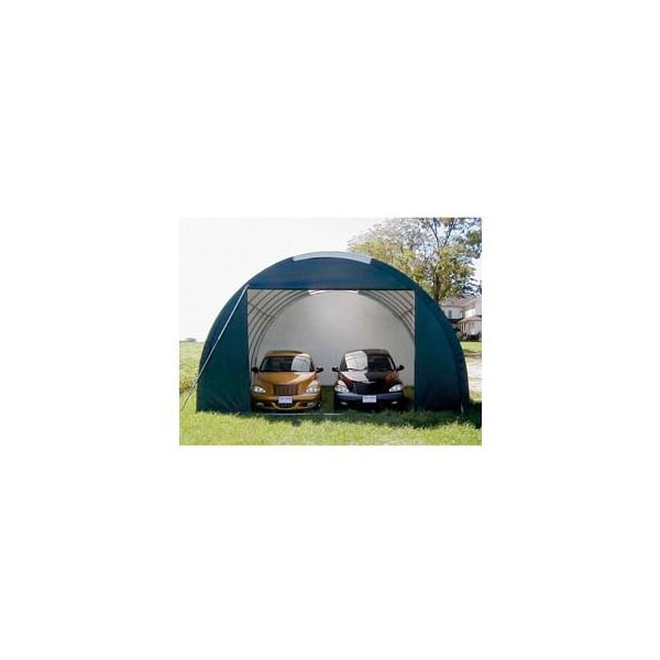 Clearspan SolarGuard Oversized Garage 20'W x 12'H x 28'L Gray - PB01410R4G