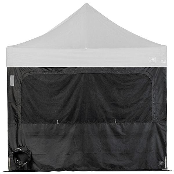 E-Z Up Sidewall, Black, 10 ft W, 10 ft H - SWPRO3FXTWF10BK