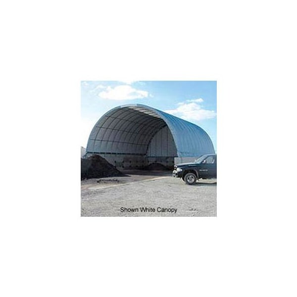 Clearspan Econoline Storage Building 20'W x 12'H x 20'L Green Pony Wall - 108294PN